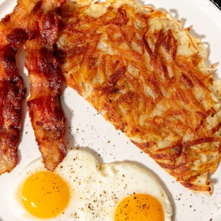 2 Eggs Any Style W/Bacon Box